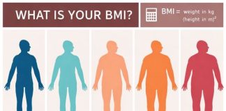 Body Mass Index BMI categories showing underweight, normal weight, overweight, and obesity